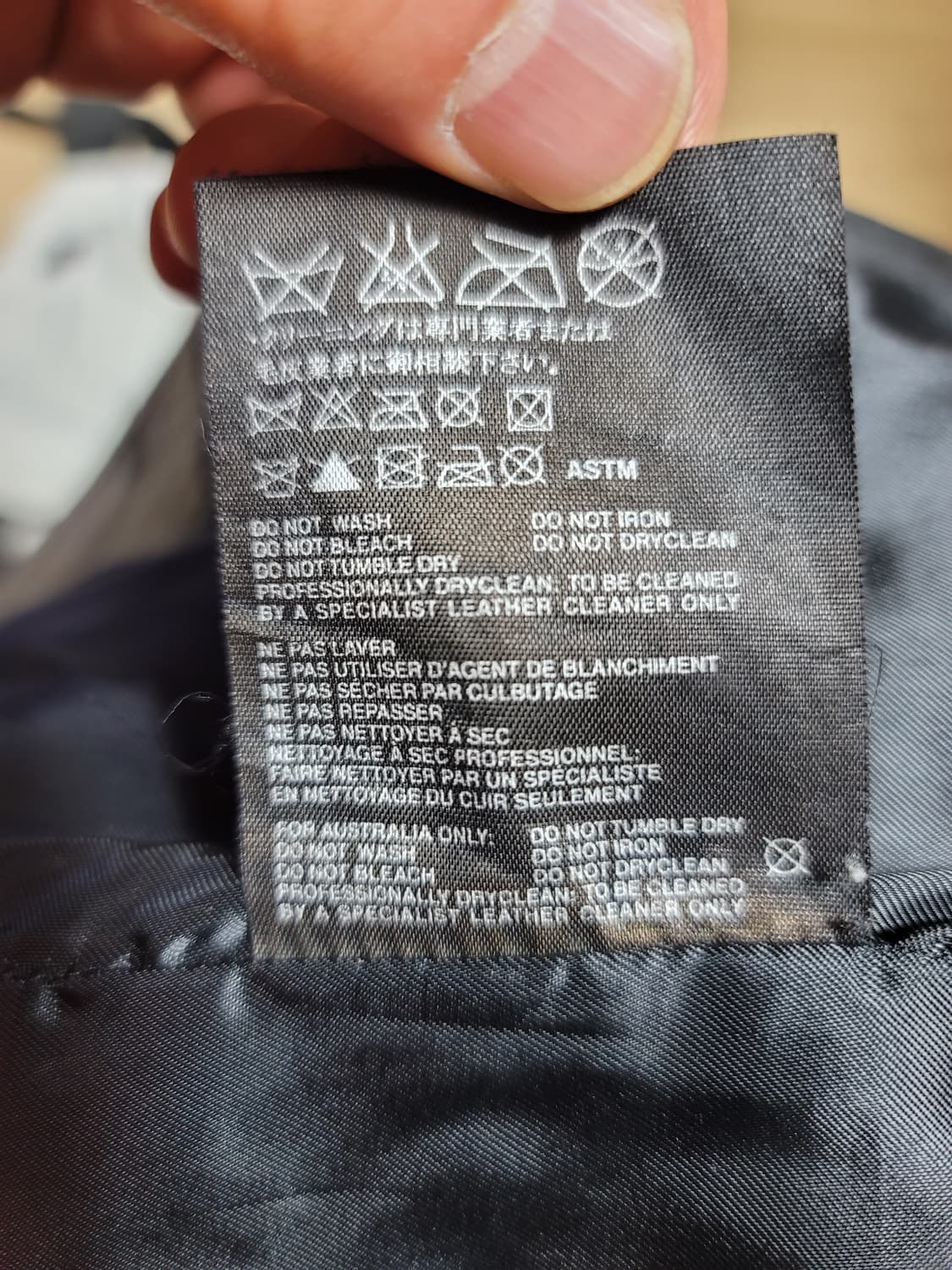 PRADA 여성 가죽 자켓 블레이져 블랙 EU44 상품이미지5