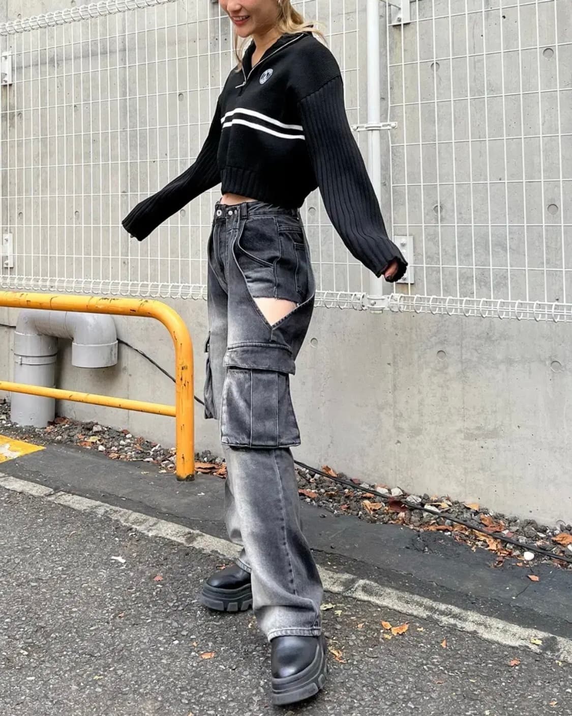 spiralgirl 스파이럴 걸 투웨이 카고 데님 팬츠 상품이미지4