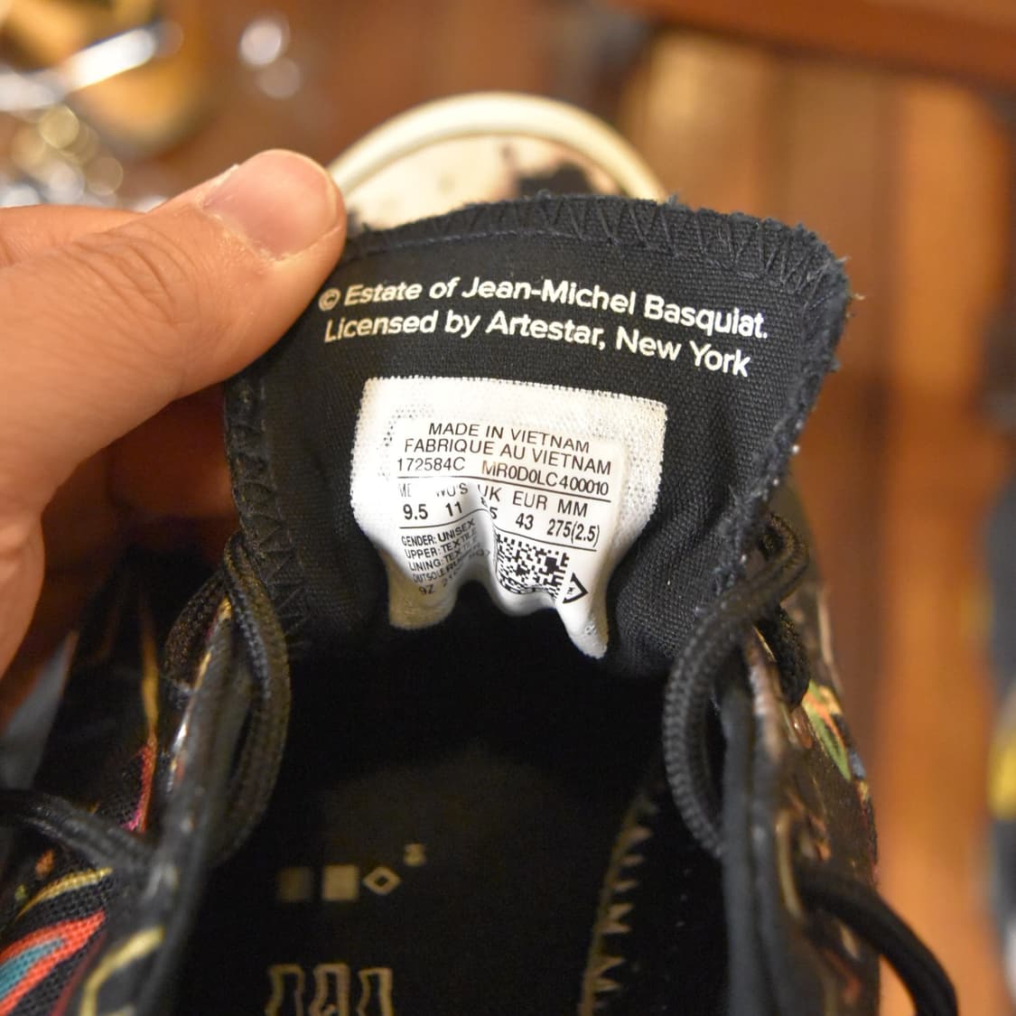 Basquiat x converse Sneakers Black 275 상품이미지6