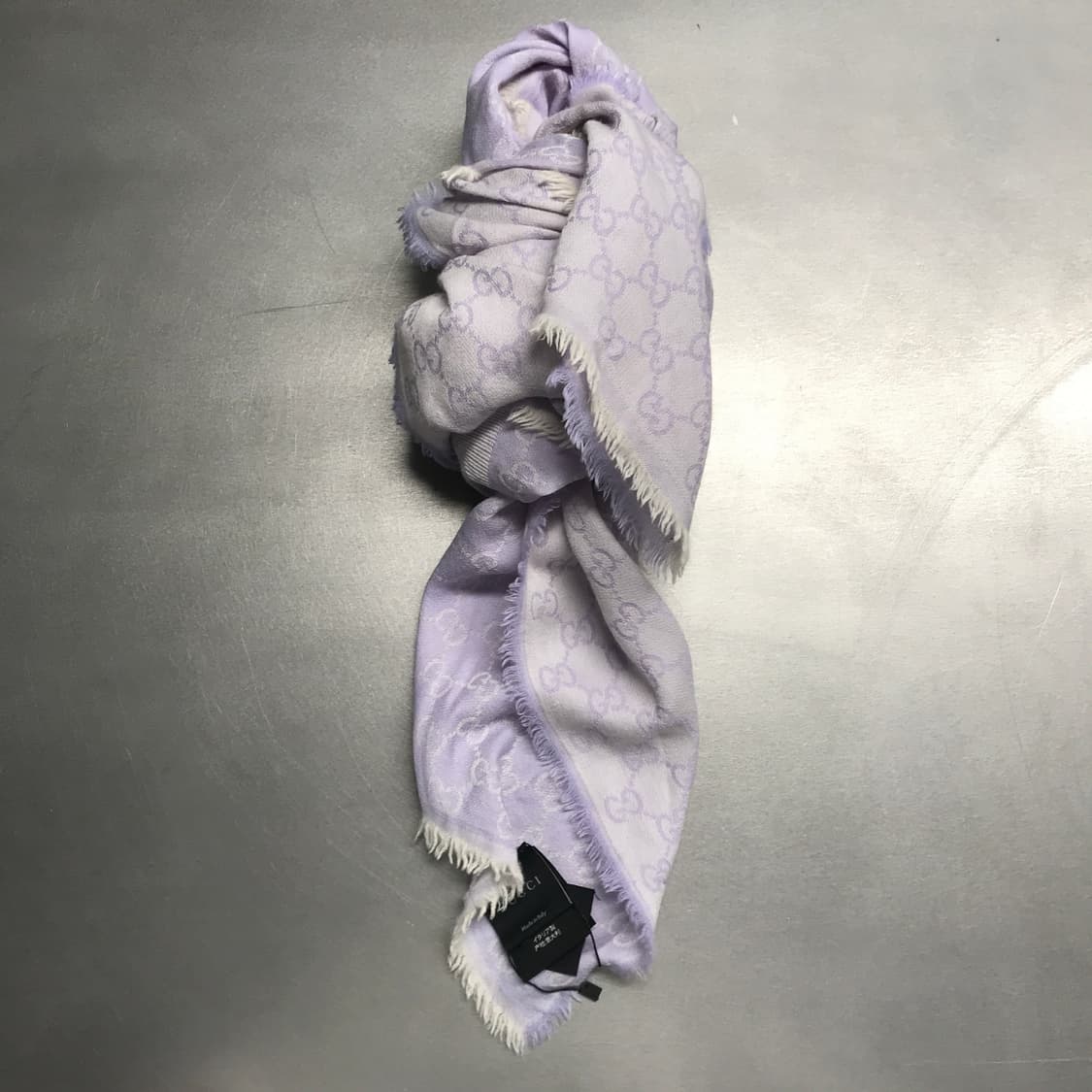 구찌 로고 스카프 퍼플 상품이미지1