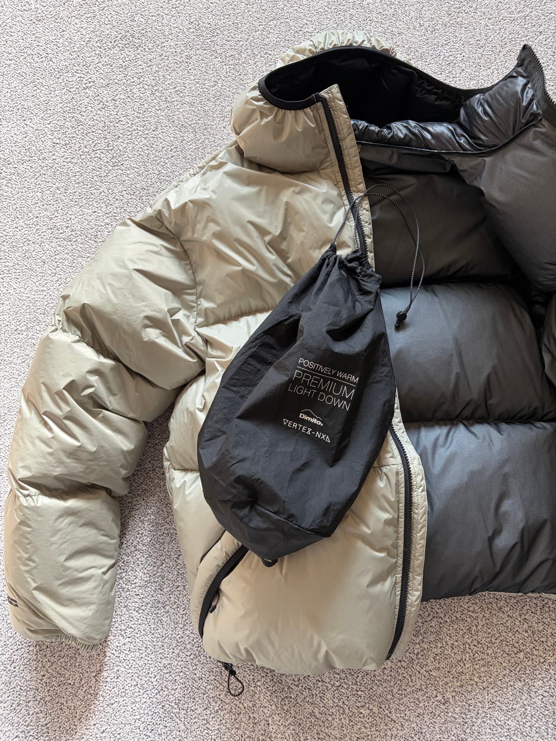 디미토 x 아이더 이지hd다운 재킷 웜그레이 xl 상품이미지3