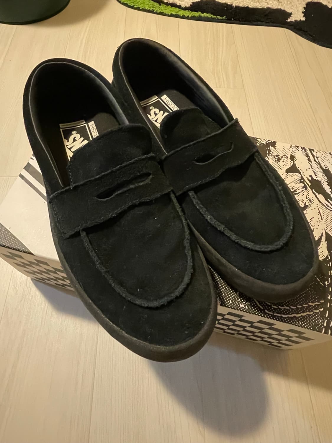 반스 스케이트 로퍼 스웨이드 블랙 260 상품이미지1