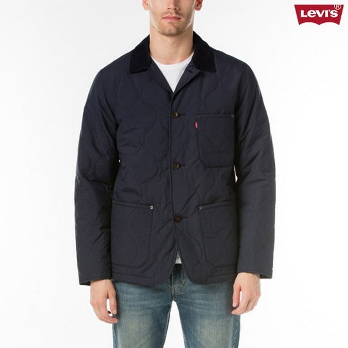 리바이스 써모어 네이비 퀼트 자켓 M 상품이미지3