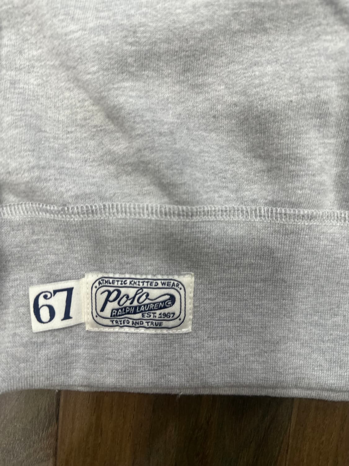 폴로 랄프로렌 기모그레이 맨투맨   m 상품이미지3