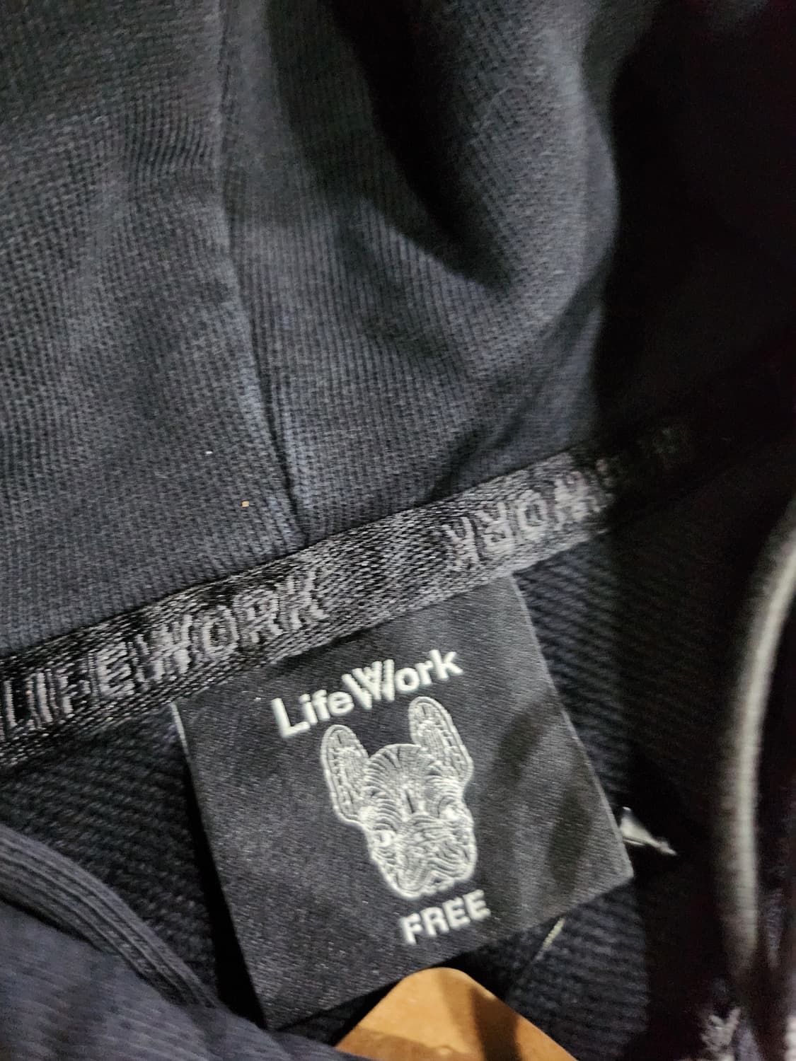 라이프워크 블랙 후드티  상품이미지5