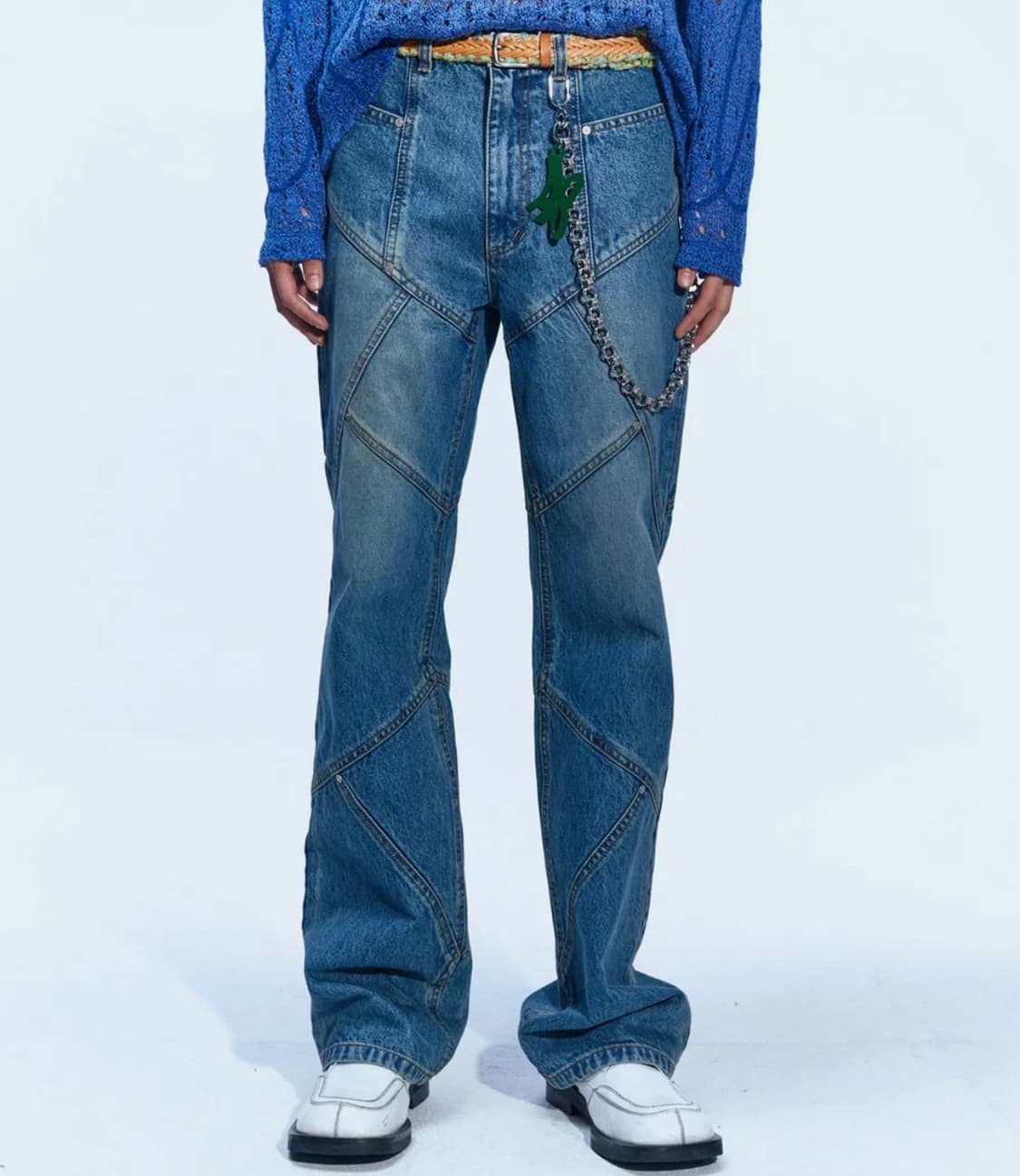 앤더슨벨 패널 카펜터 부츠컷 진 상품이미지2