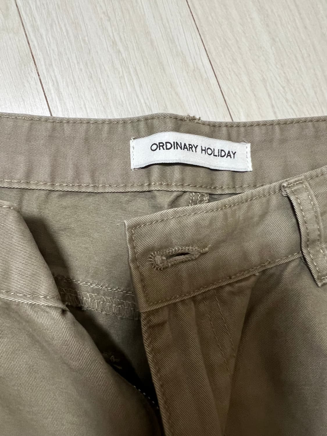 오디너리 홀리데이 브랜드 부츠컷 카고팬츠 상품이미지4