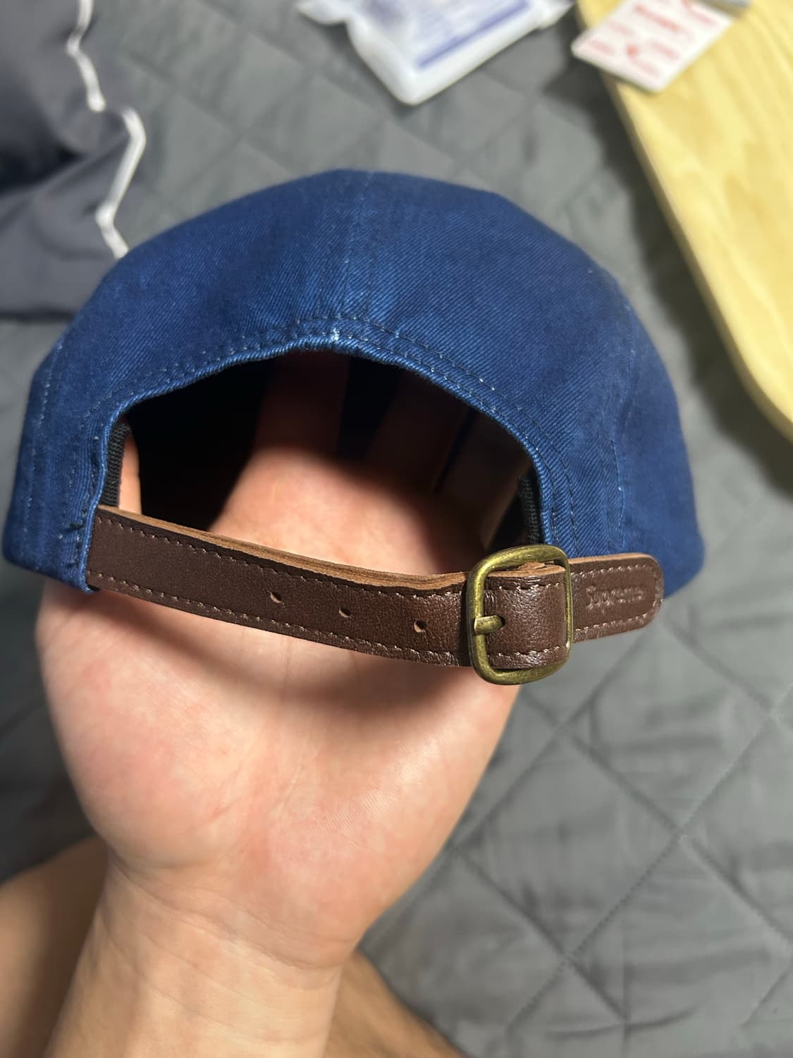 슈프림 워시드 치노 트윌 캠프캡 인디고 25ss 상품이미지2