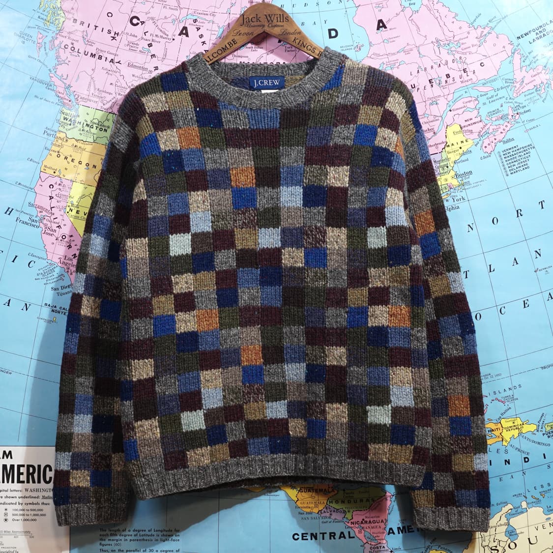 Jcrew 제이크루 셔틀랜드 울 패치워크 니트 상품이미지3