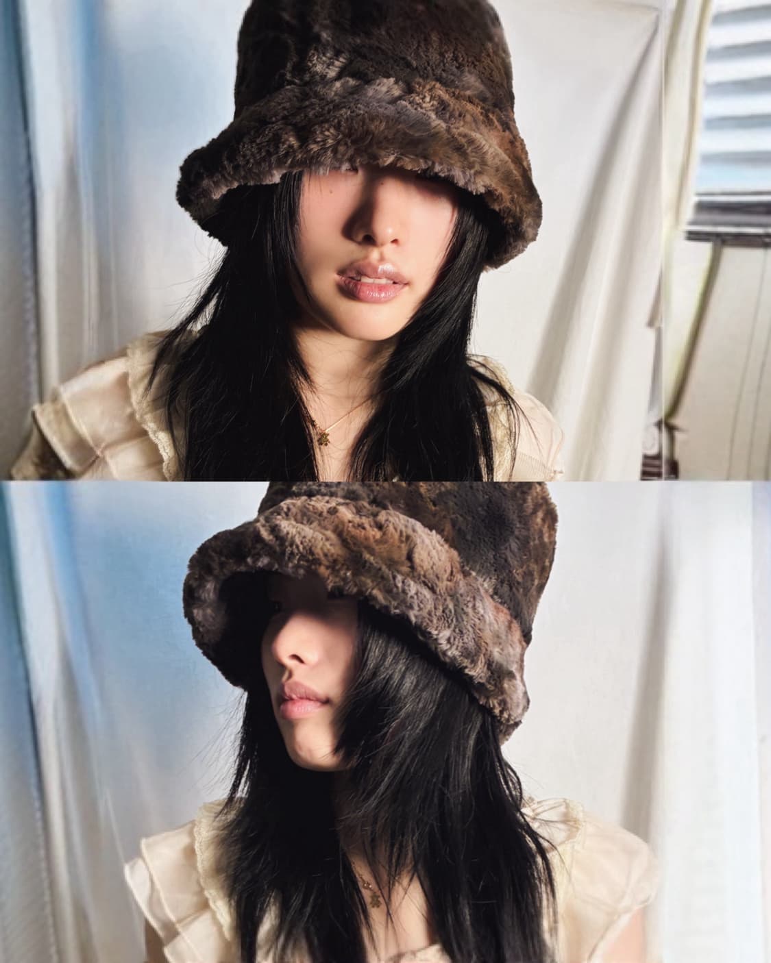 Mixed fur hat 상품이미지1