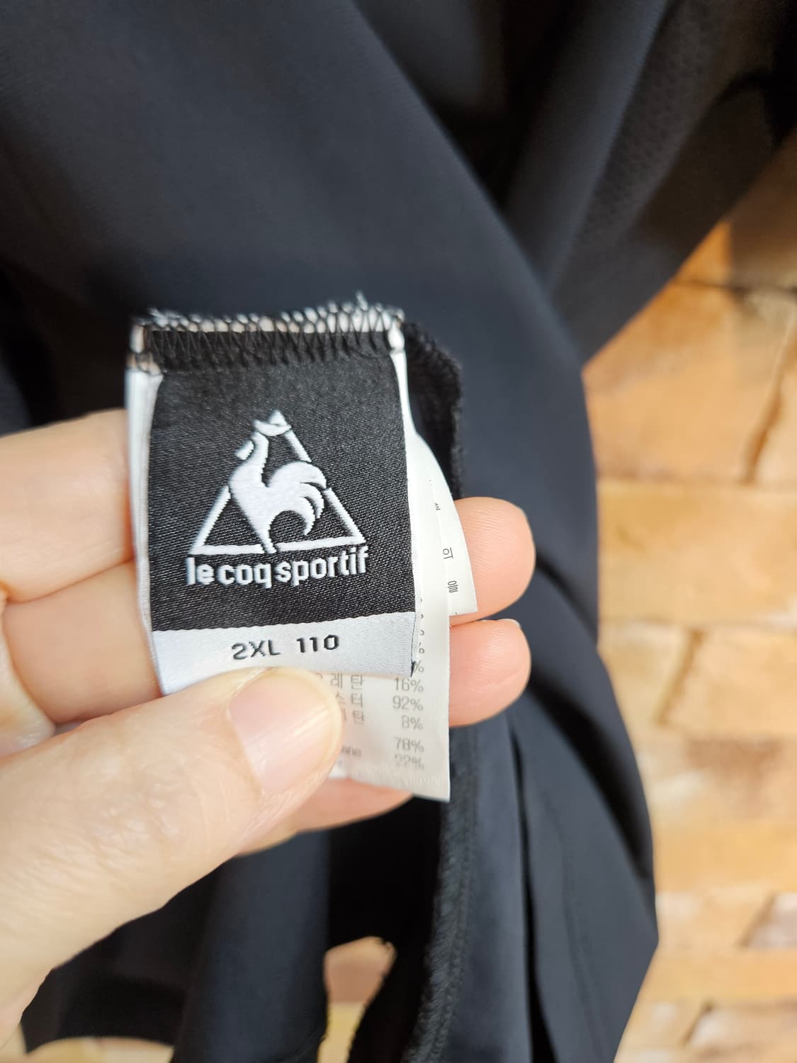 르꼬끄 스포르티브  2XL 블랙 기능성폴로티 상품이미지7