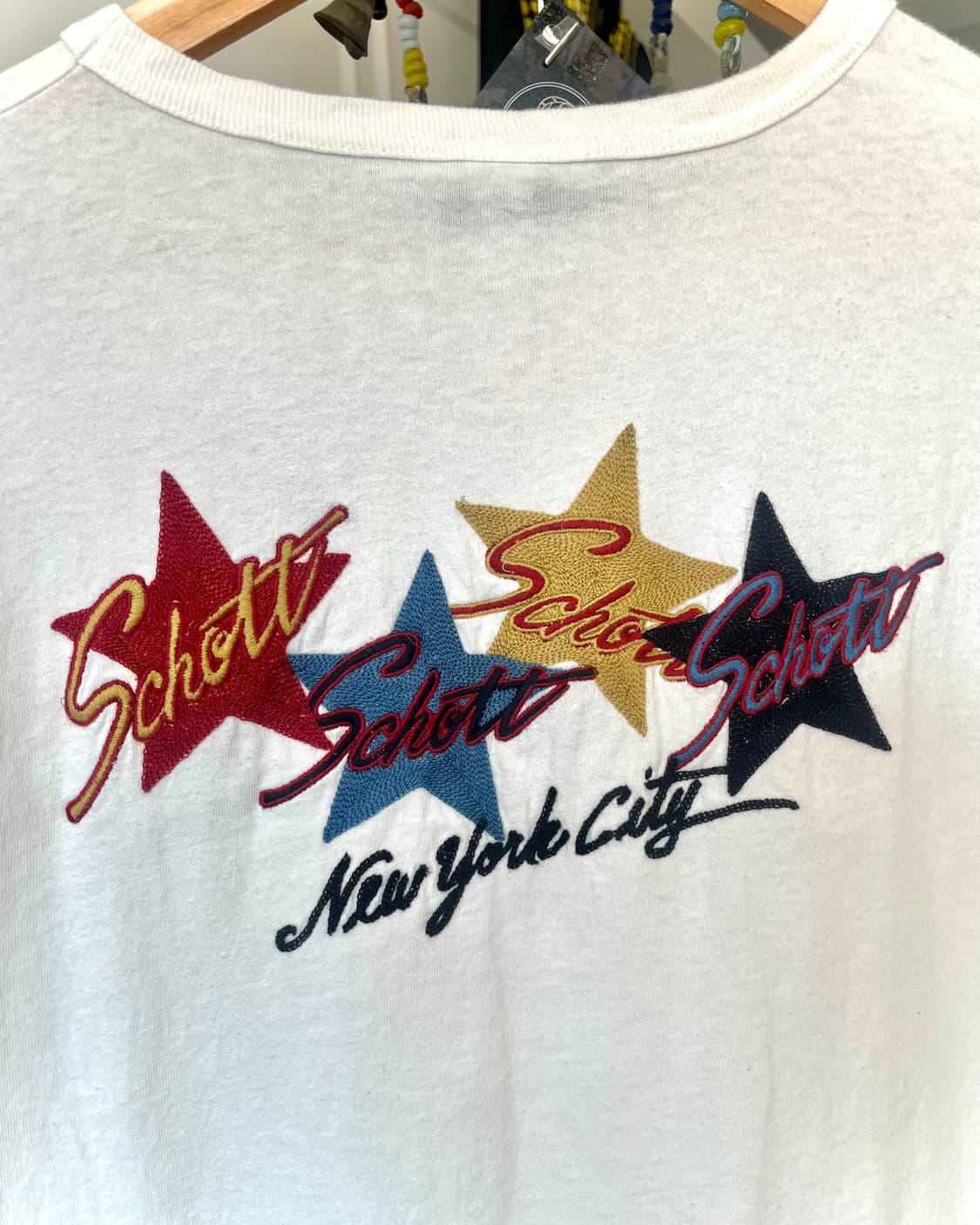 Schott N.Y.C. Chian Stitch Trim T-Shirt 상품이미지10