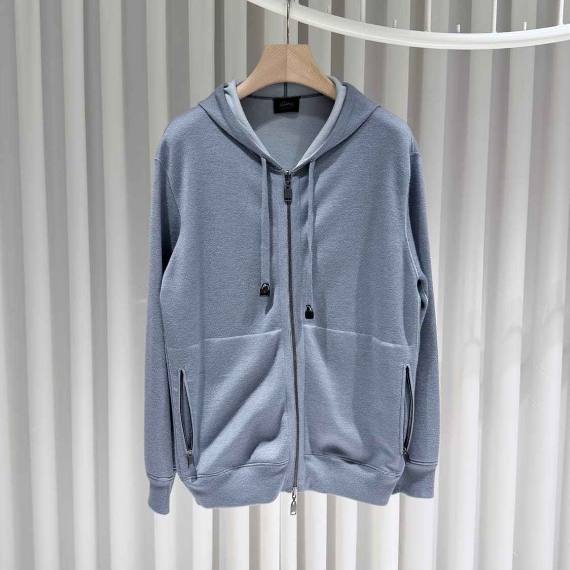 (S+/50) / 브리오니 페트롤리엄 블루 캐시미어 실크 코튼 리버시블 상품이미지1