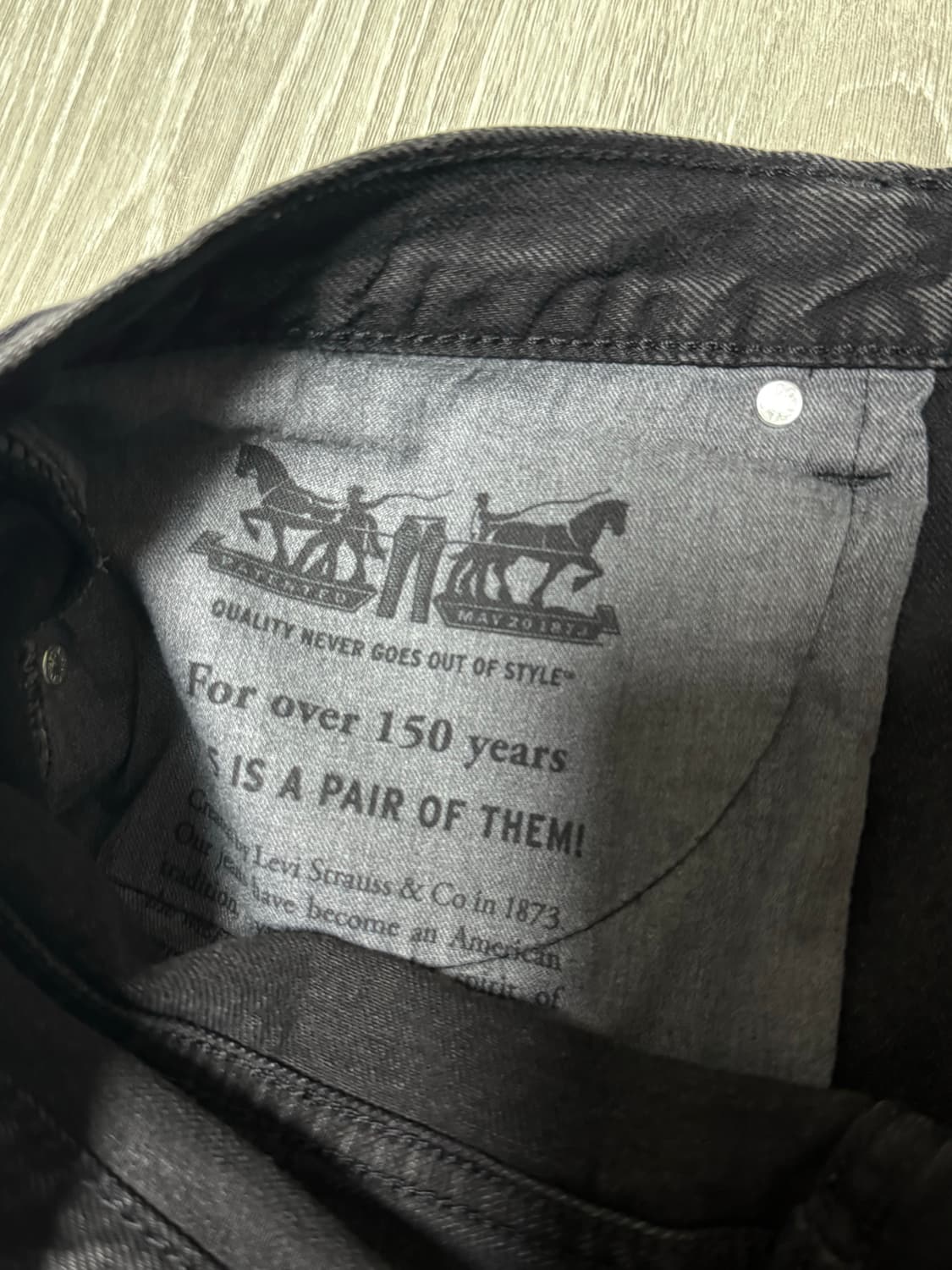 리바이스 578배기 흑청 상품이미지7