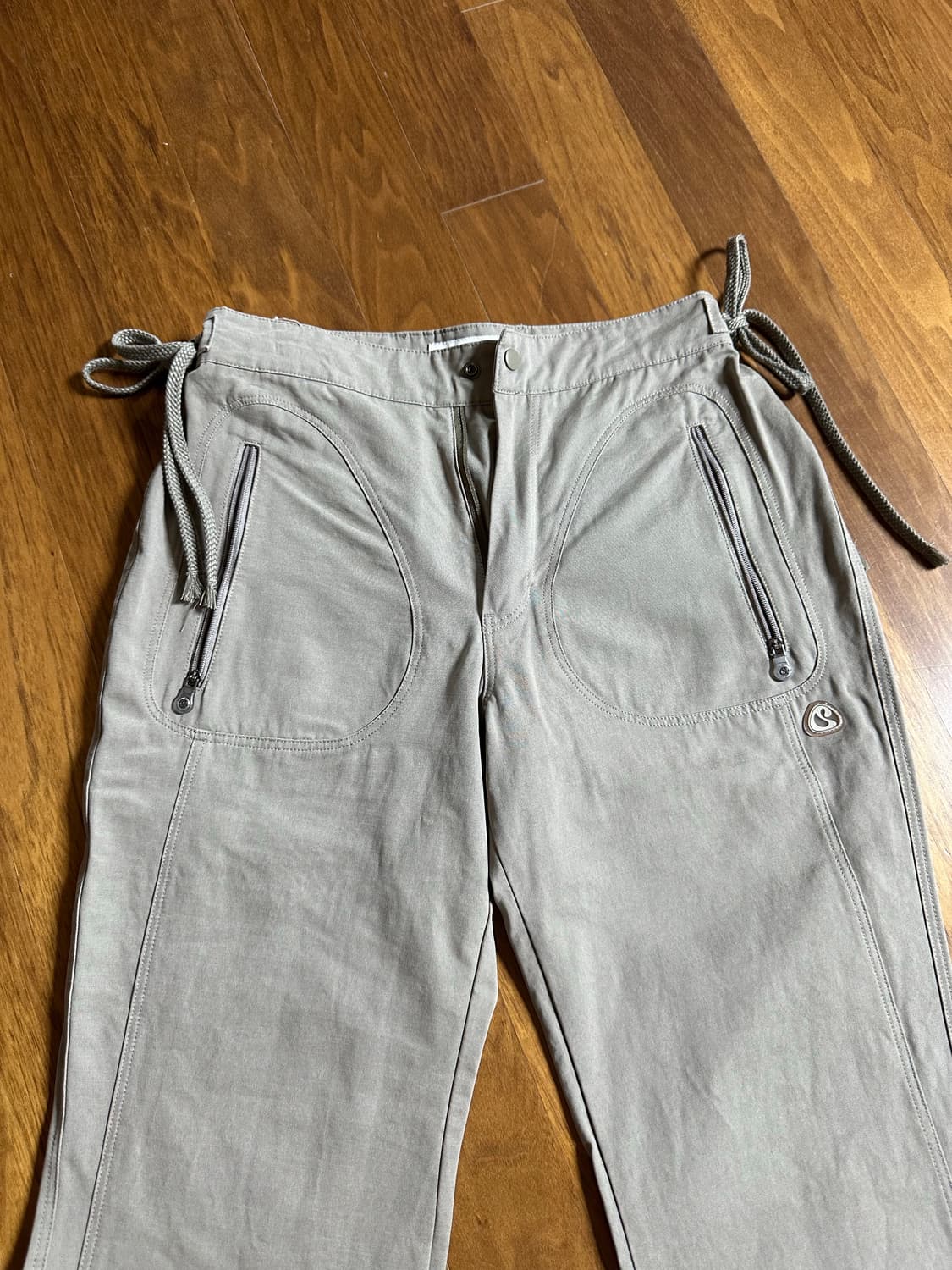 코이세이오 패널드 부츠컷 카키 상품이미지2