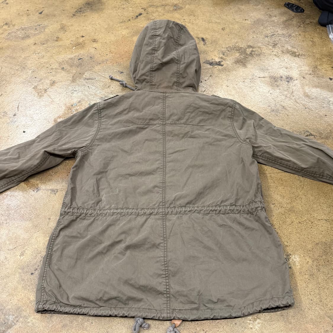 [정품/L] 지프 jeep 카키색 후드 야상 점퍼 b10 상품이미지4