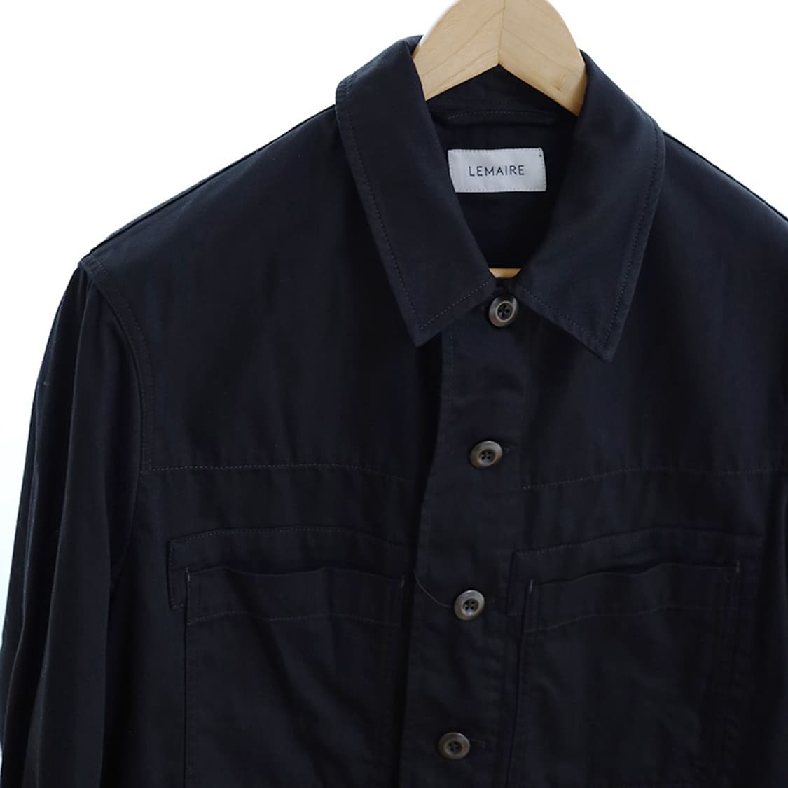 르메르 데님 워크웨어 오버셔츠 블랙 M 상품이미지6