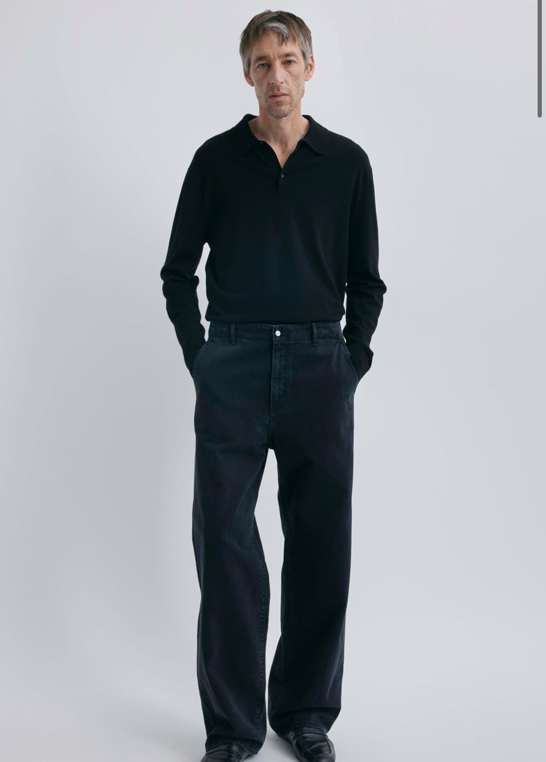 포터리 26년도 원워시 와이드데님 블루블랙컬러 1사이즈 상품이미지2