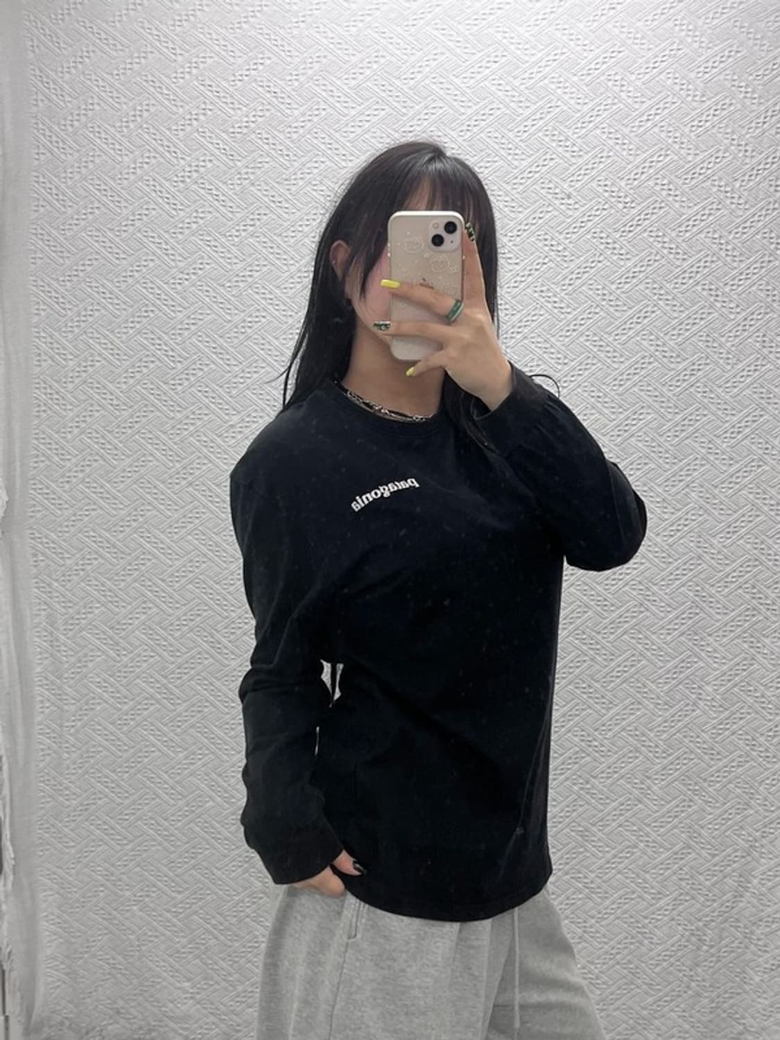 파타고니아 P-6 로고 빈티지 백프린팅 롱슬리브 XL C07400 상품이미지2