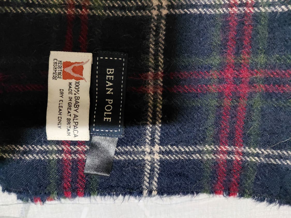 [빈폴]알파카100 체크 머플러  상품이미지2