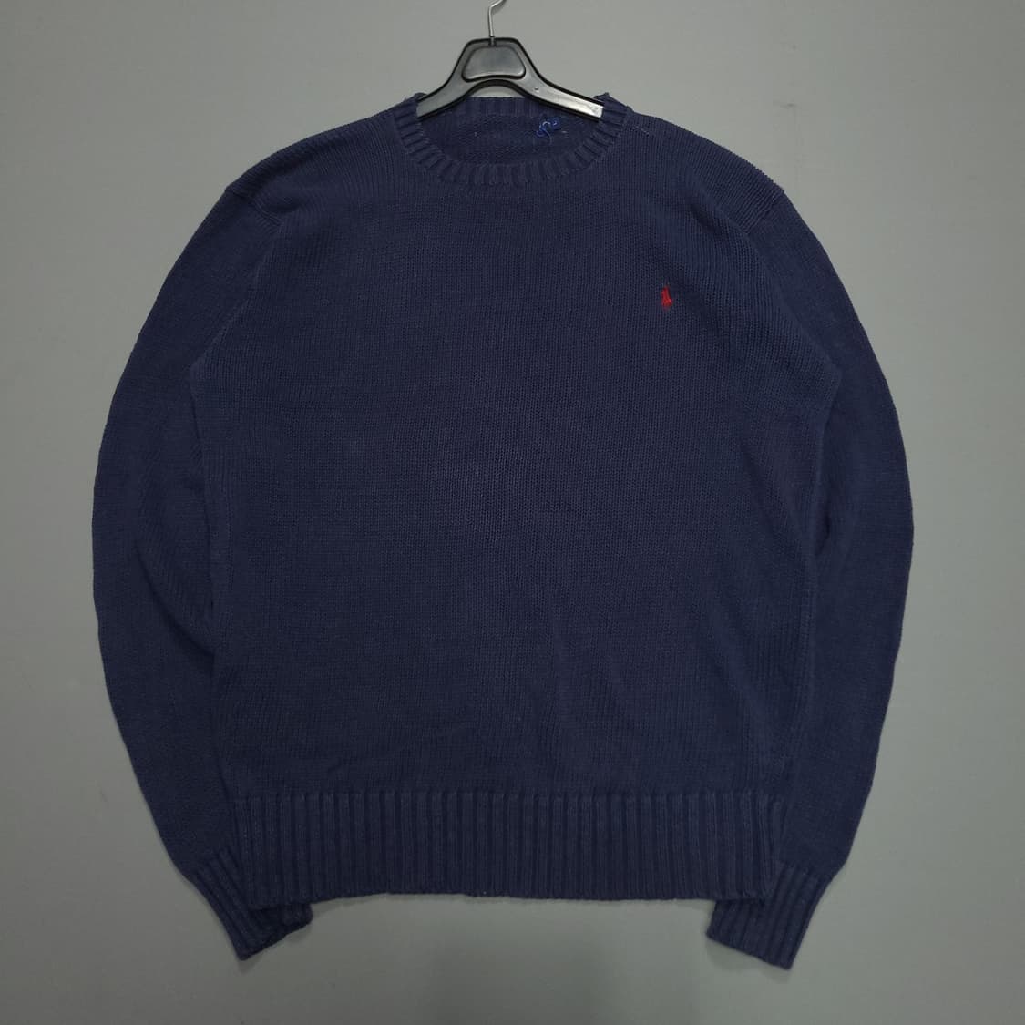 폴로 랄프로렌 코튼 니트 네이비L 상품이미지1