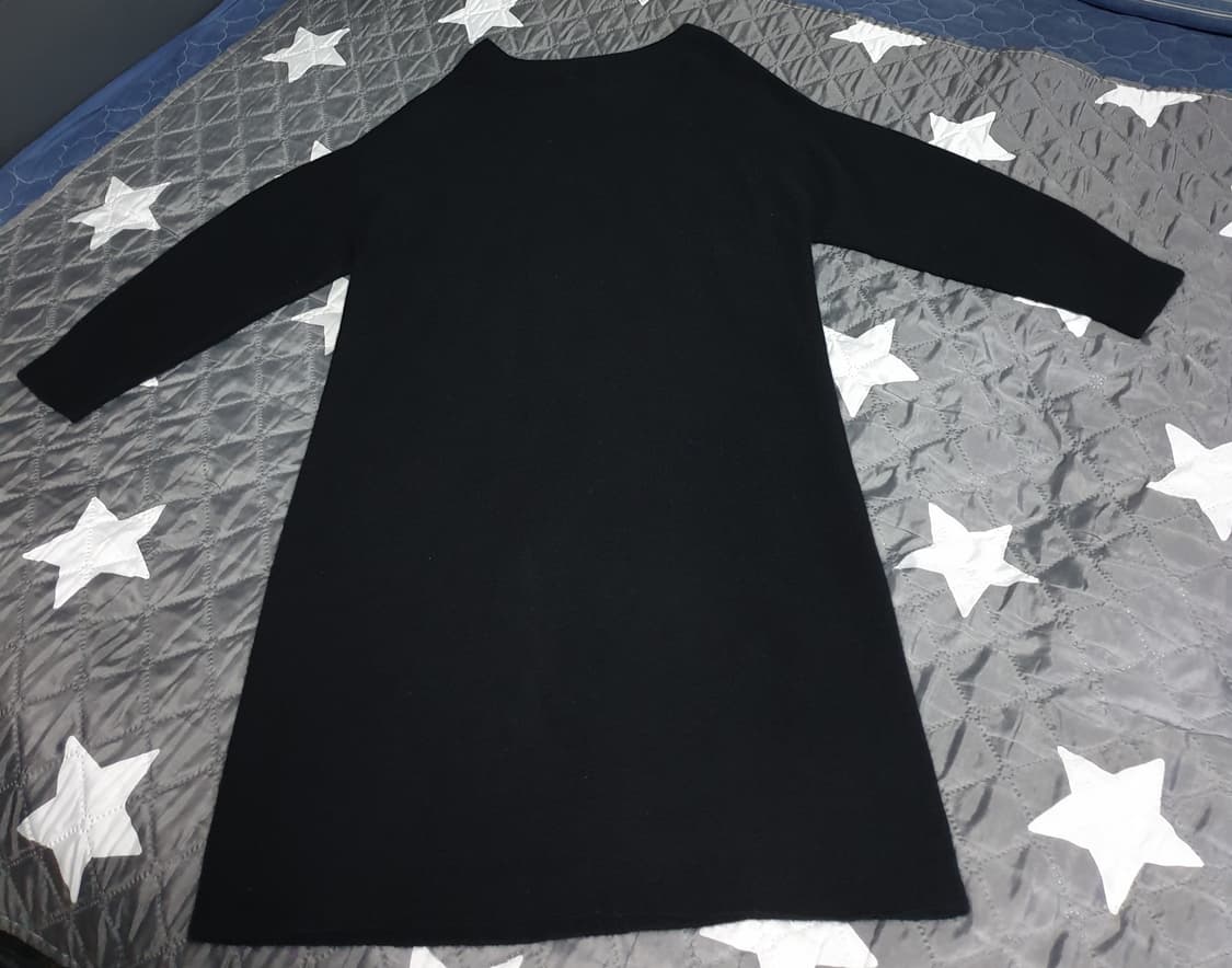 GOBI 고비 몽골 캐시미어100% 니트 롱원피스 블랙 (M) 상품이미지1