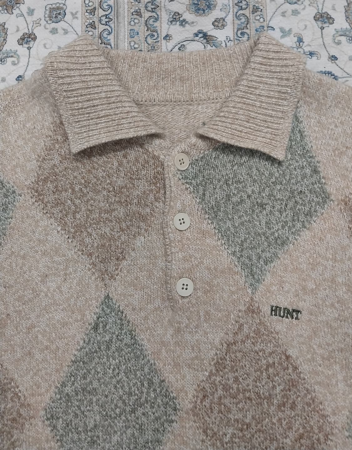 8,90s HUNT 아가일 체크 니트 90 (55반까지) 상품이미지2