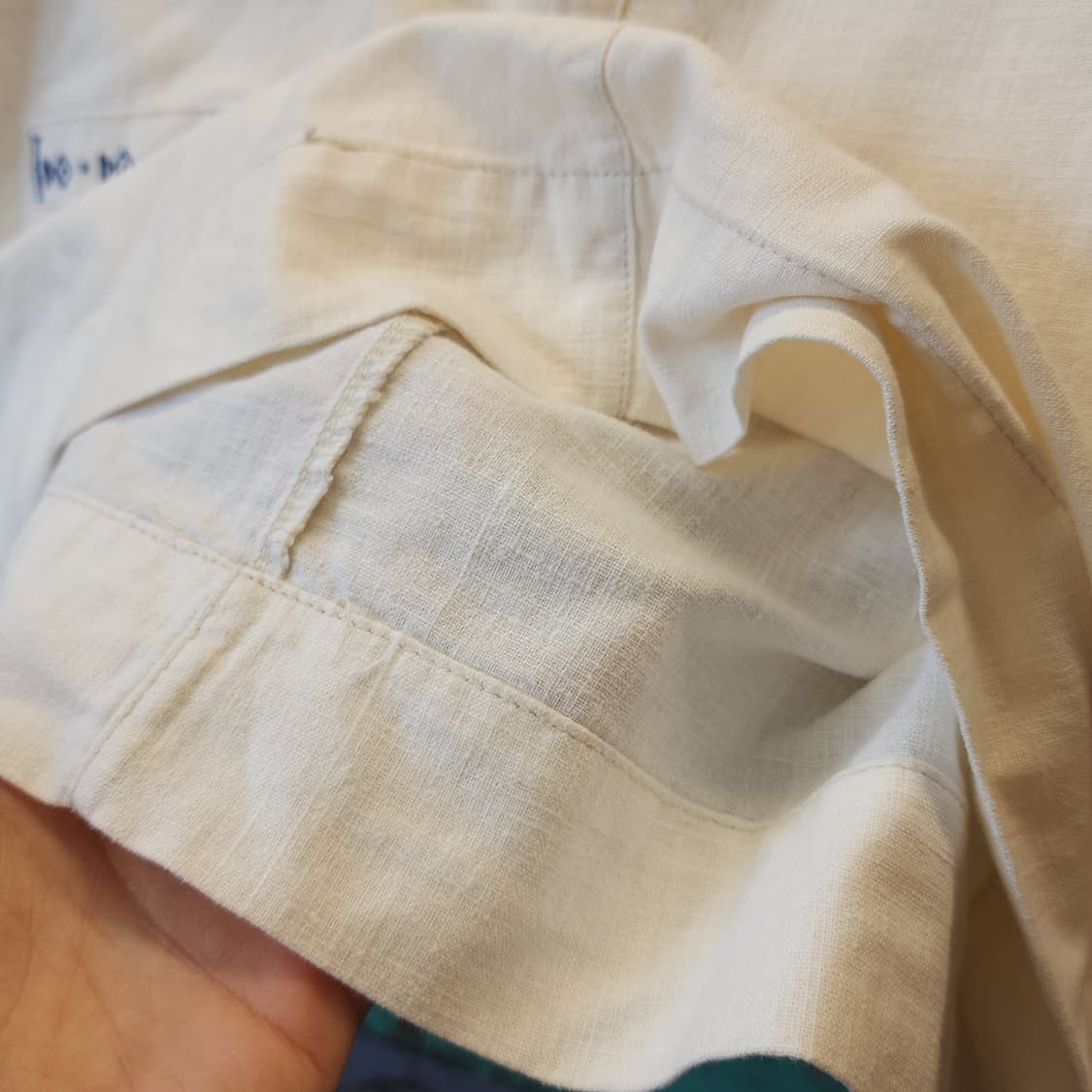 90s 빈티지 스커트 유럽  화이트 스커트 미니스커트 물고기자수 3 상품이미지7