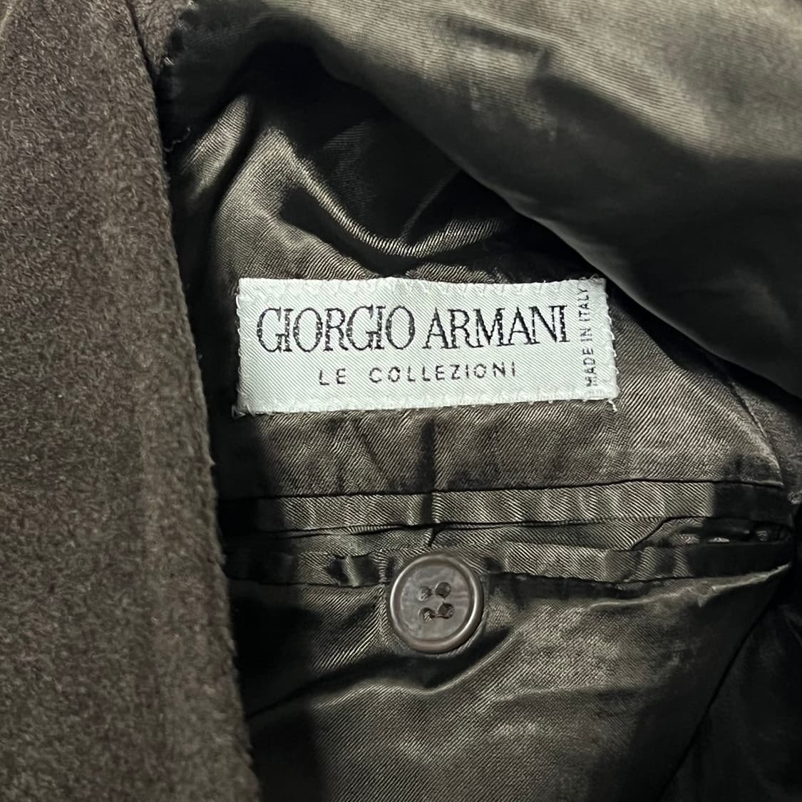 2XL 조르지오 아르마니 헤비 브라운 발마칸 코트 상품이미지6