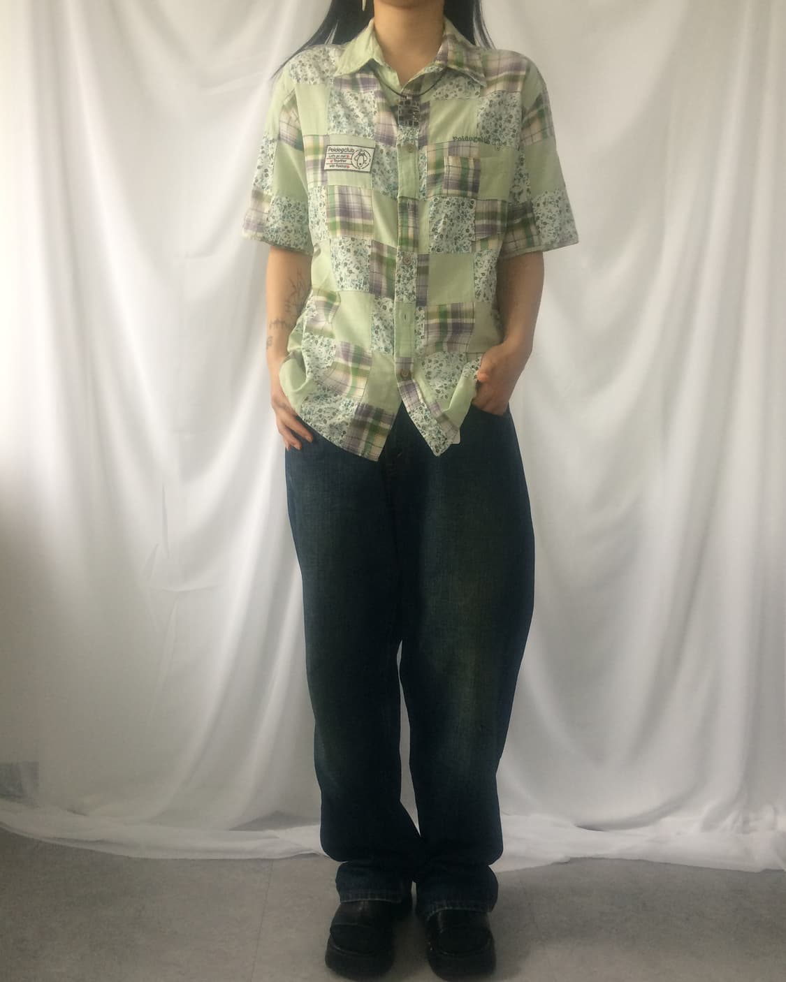Patch work shirt 상품이미지6