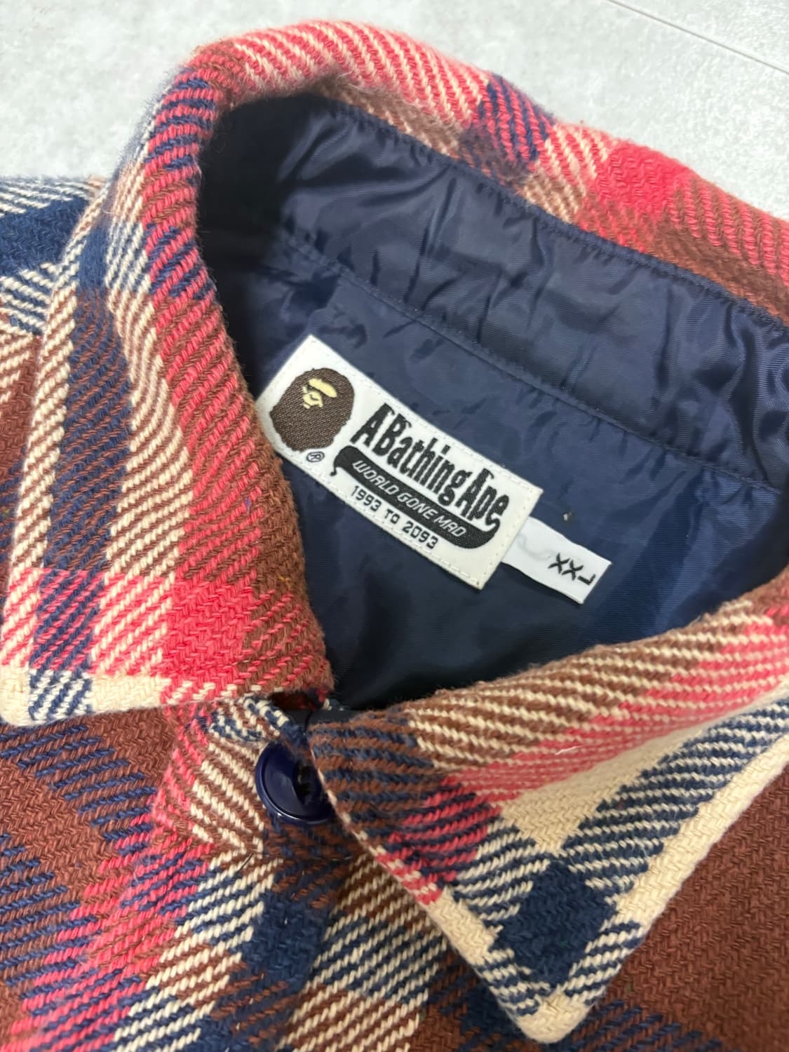 베이프 러브제네레이션 체크 cpo셔츠 상품이미지2