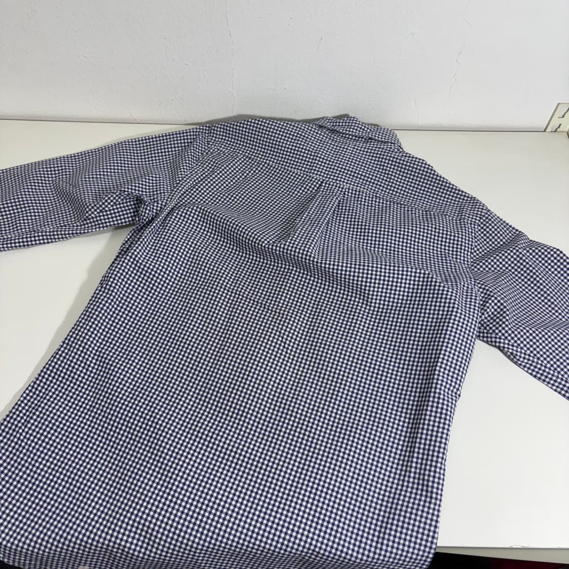 90 S 폴로랄프로렌 네이비 기본로고 체크셔츠 남방 상품이미지3