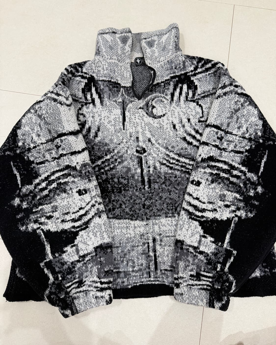 떠그클럽 워리어 니트집업 3사이즈 상품이미지1