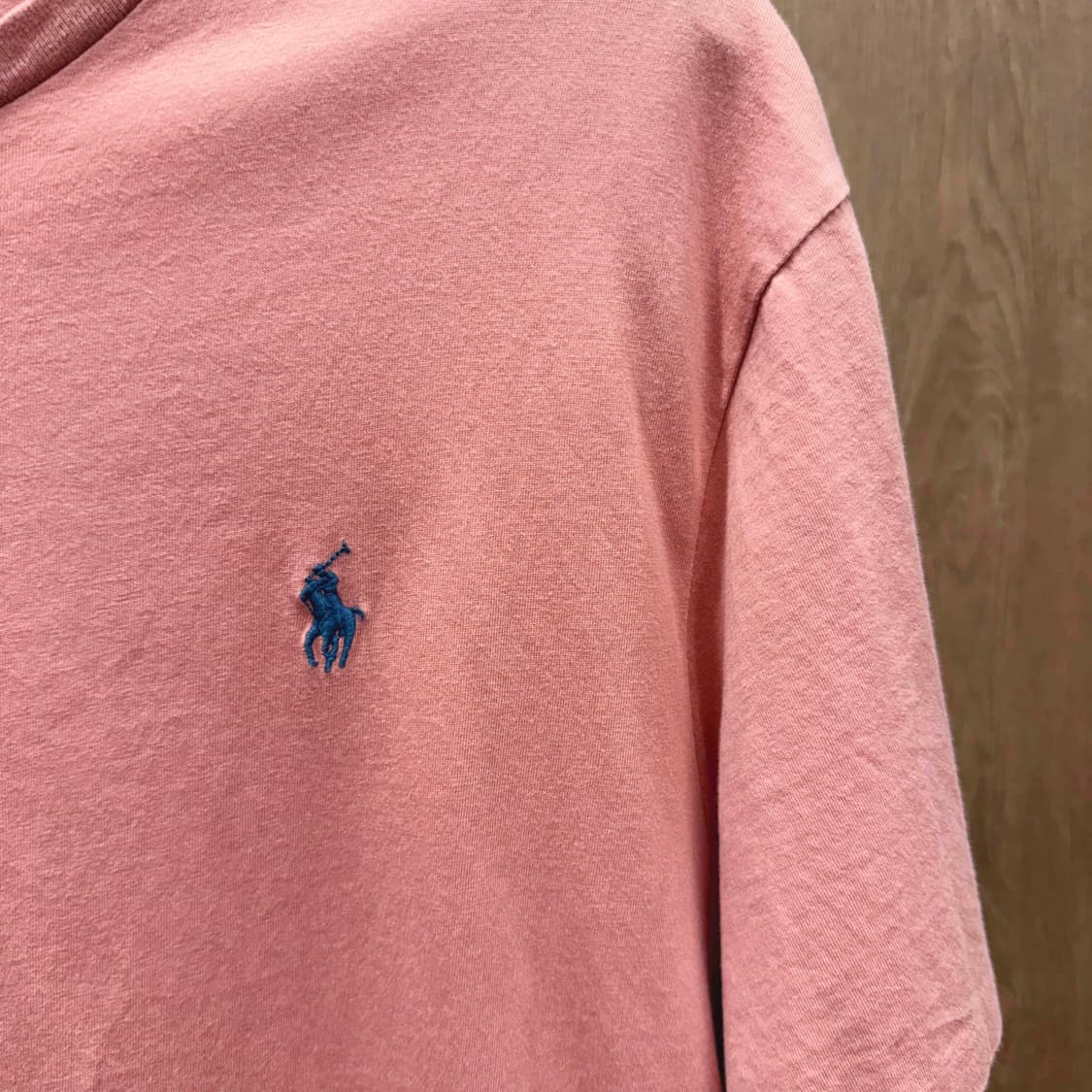폴로 랄프로렌 커스텀 반팔 티셔츠 포니 자수 로고 디테일 코랄 핑크 상품이미지6