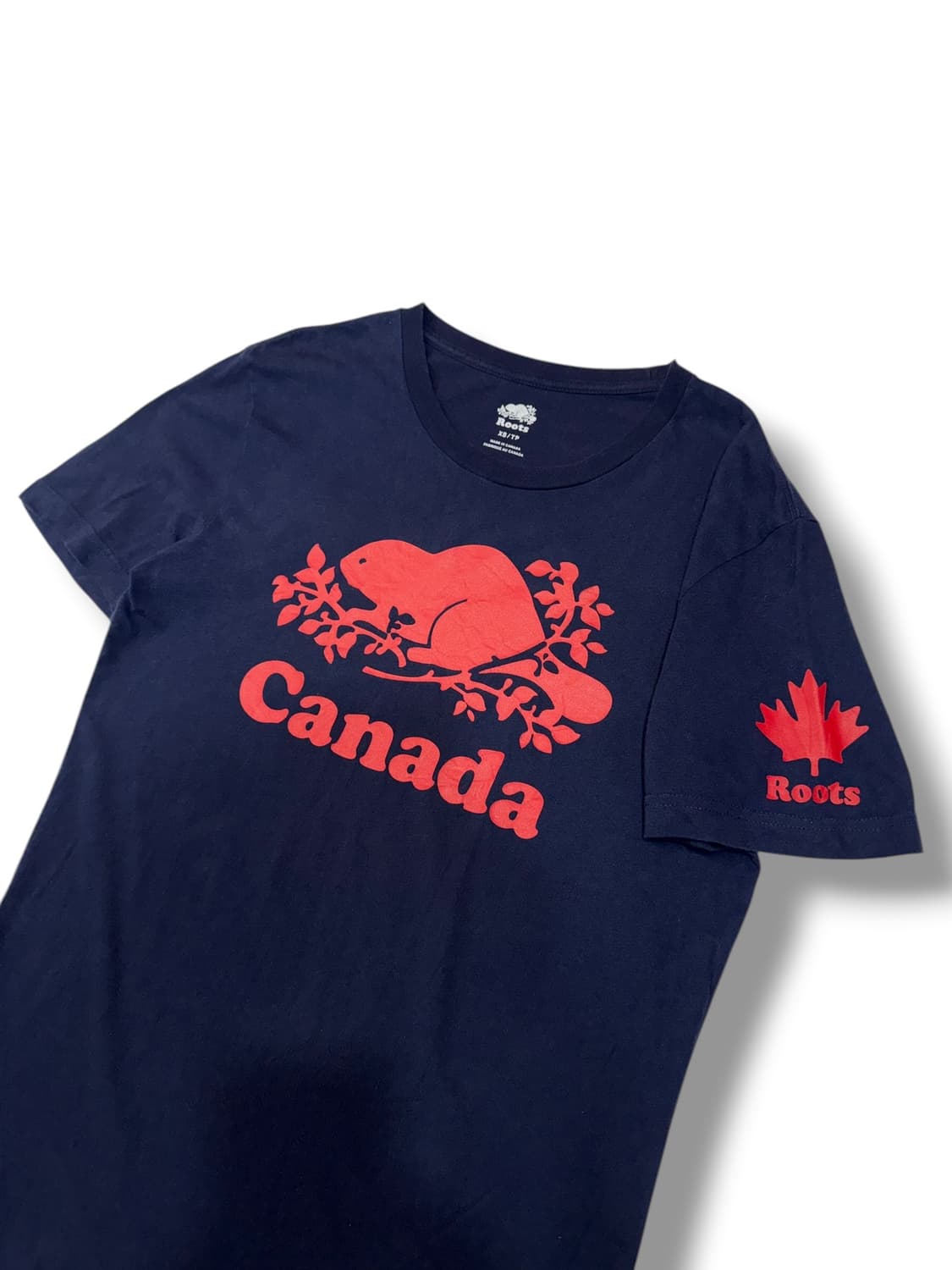 루츠 Roots 네이비 티셔츠 made in CANADA (S)   상품이미지2