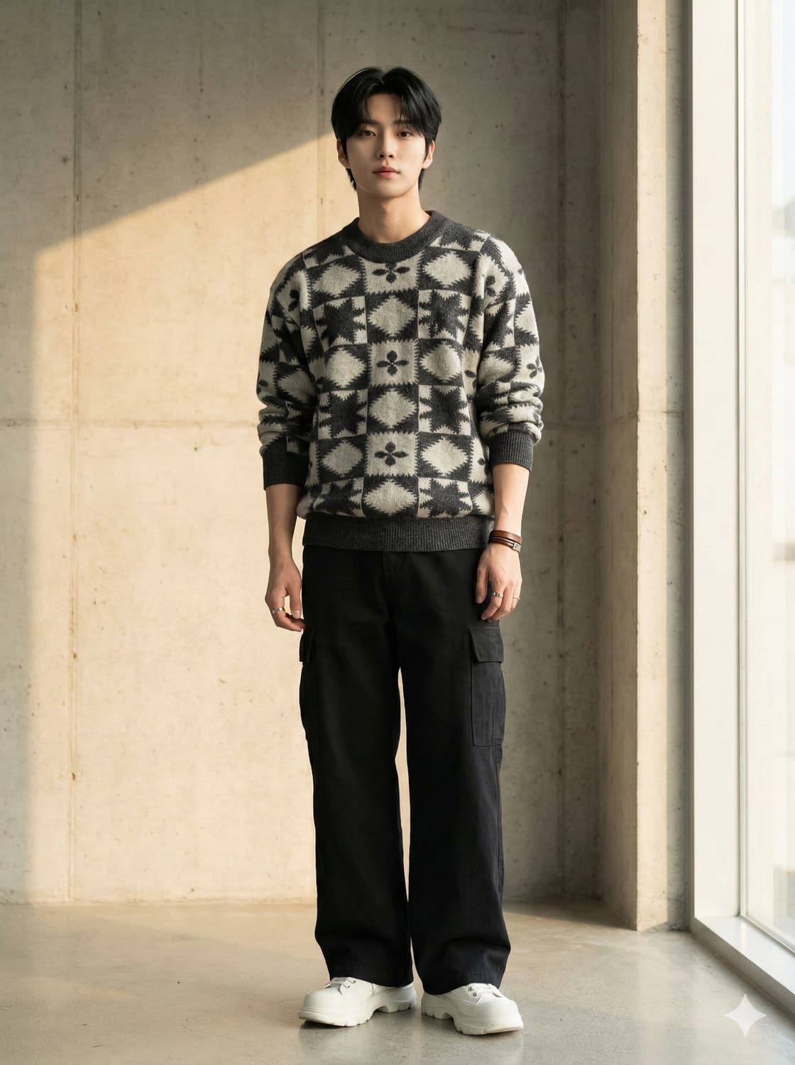 입생로랑(YSL) 퓨어옴므 빈티지 패턴 니트 상품이미지1