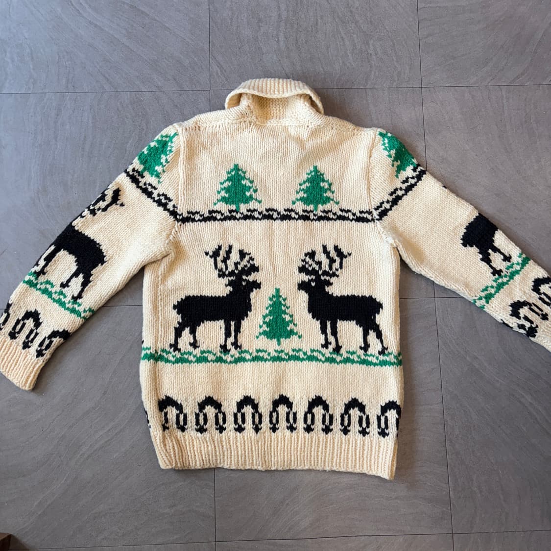 빈티지 사슴 자수 코위찬 자켓 상품이미지6