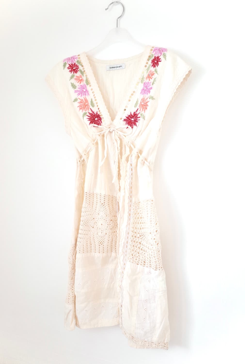 빈티지 플라워 크로셰 원피스 상품이미지2