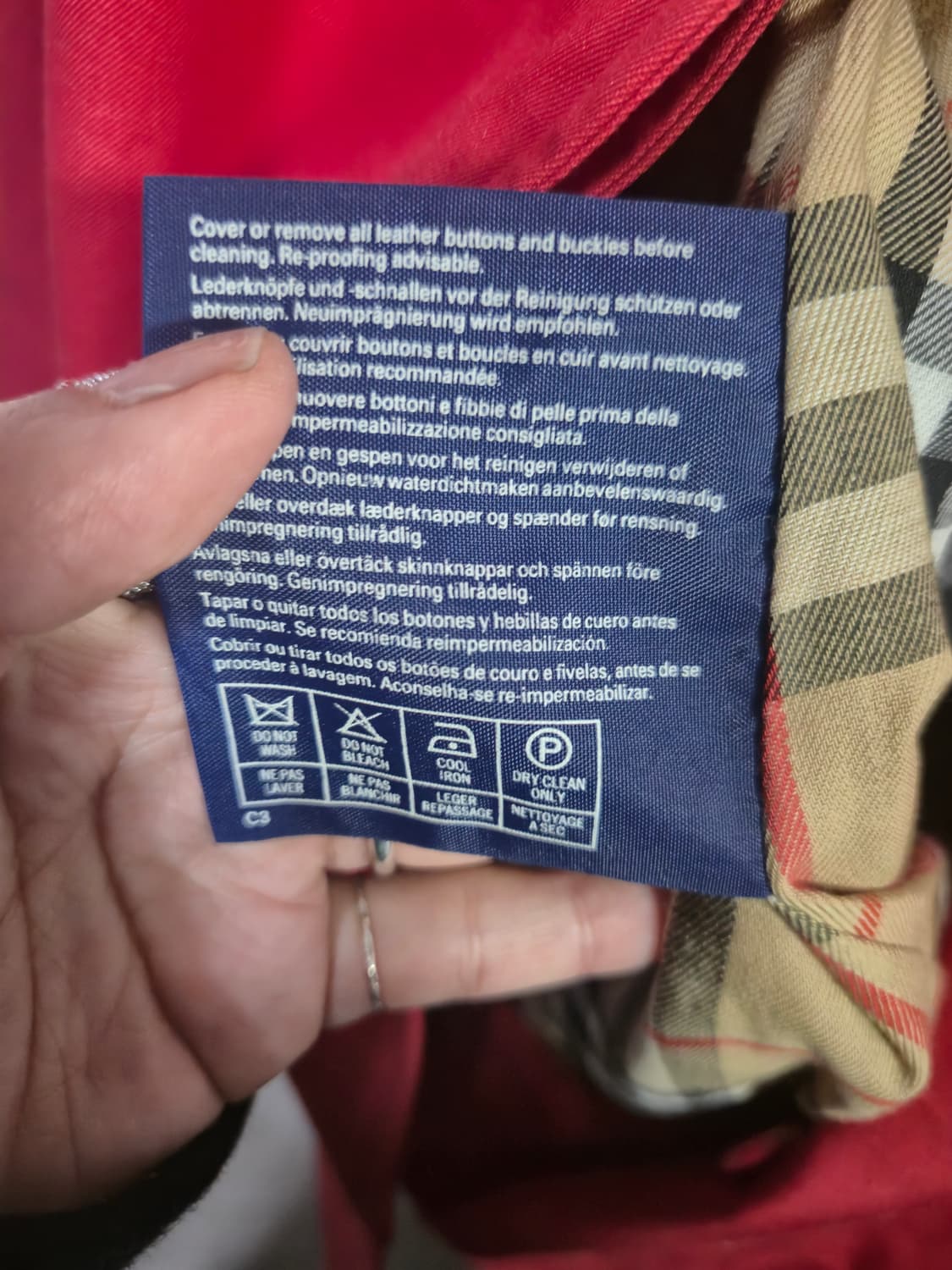 버버리 레드자켓 상품이미지5