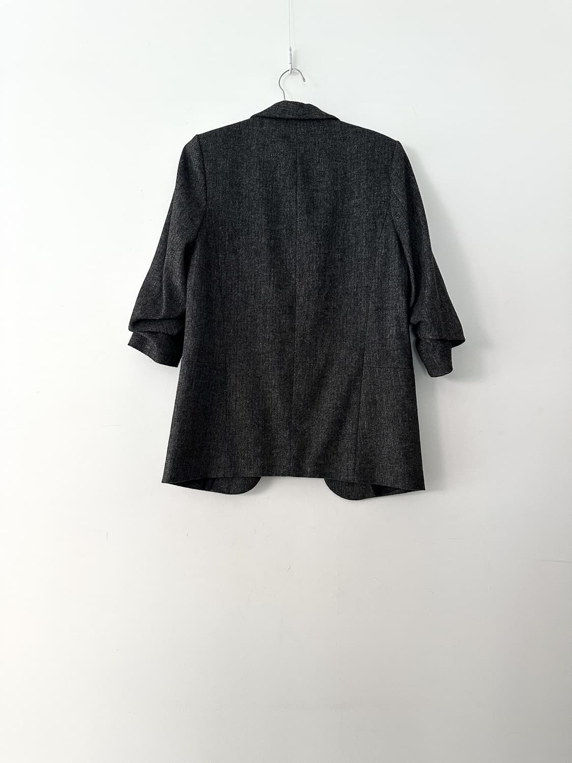 Sleeve pintuck formal jacket / charcoal 상품이미지3