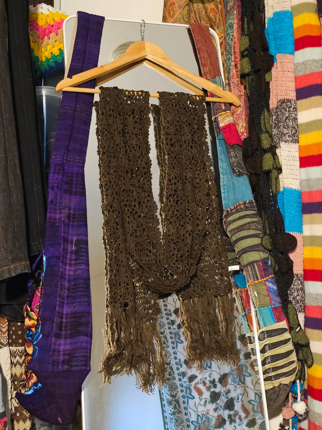 크로쉐 초콜릿 머플러 상품이미지1