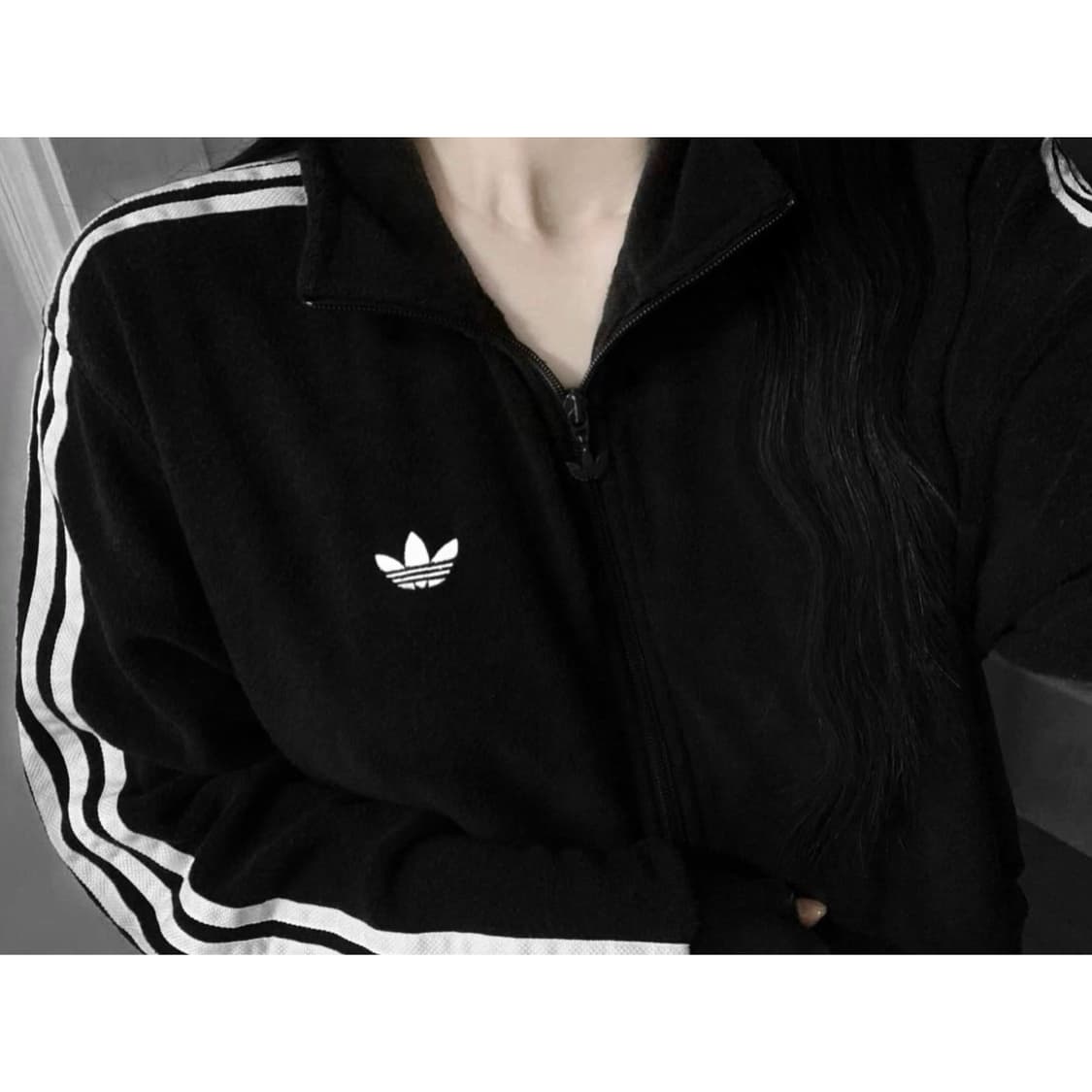 아디다스 부클 블랙 트랙자켓 집업 트랙탑 상품이미지2