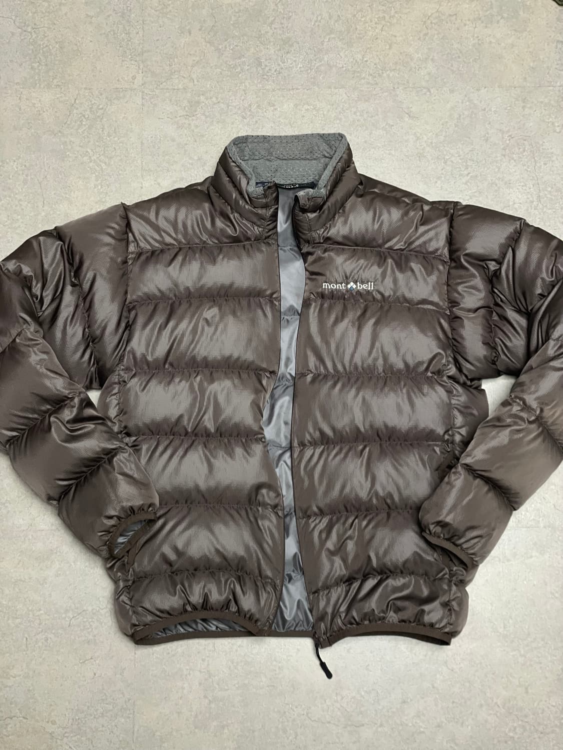 빈티지 몽벨 라이트 알파인 구스 다운 패딩 자켓 초코 브라운 모카 무스 상품이미지2