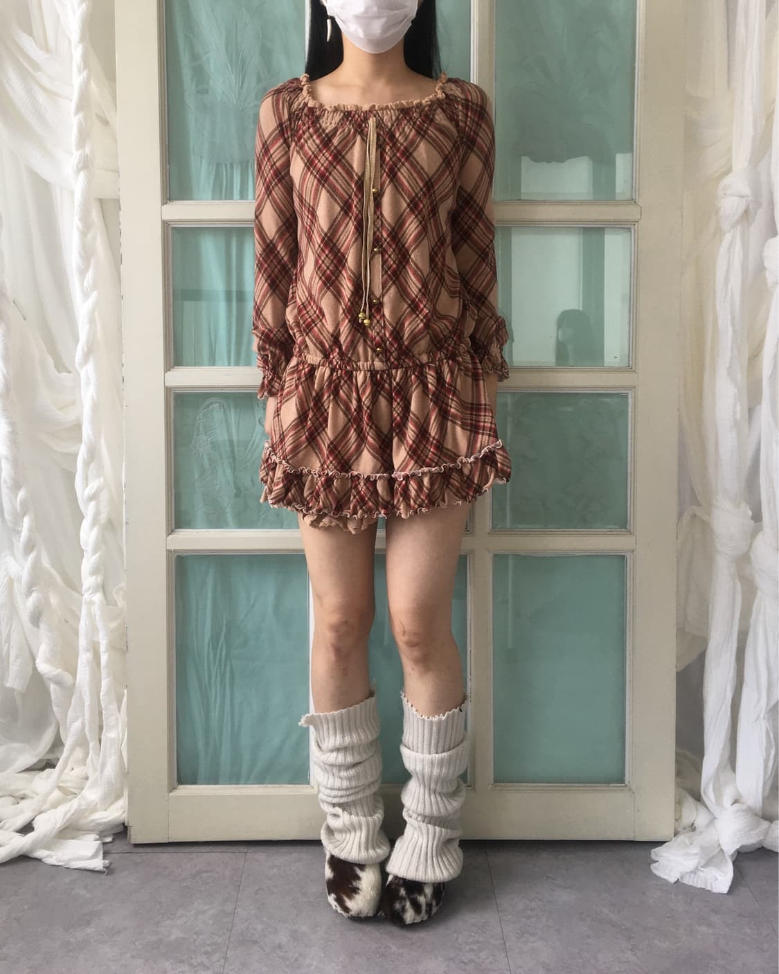 Check pattern onepiece 상품이미지7
