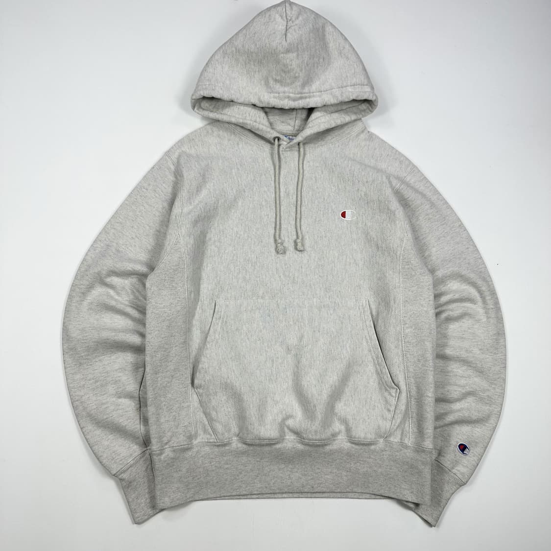 챔피온 리버스위브 베이직 헤비코튼 후드티 그레이 S 상품이미지1