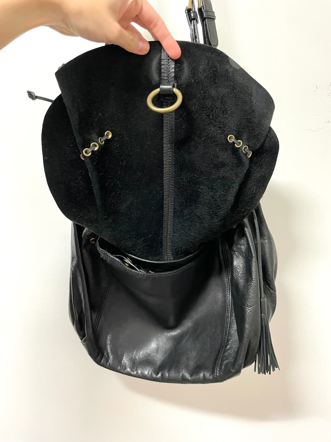 양가죽 크로스 숄더백 상품이미지5