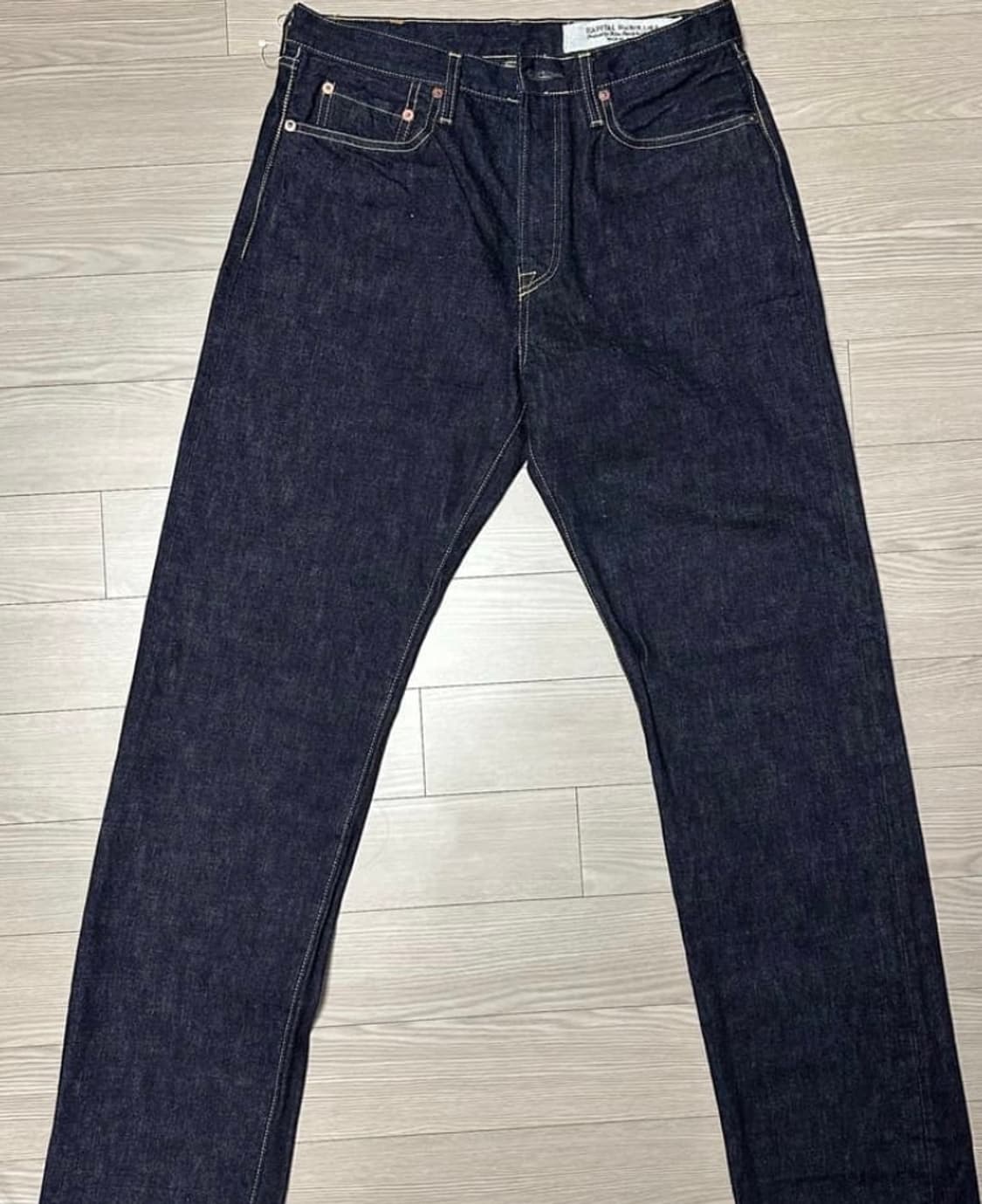 캐피탈 14oz 5p 몽키시스코 데님 원워시 34사이즈 판매 상품이미지1