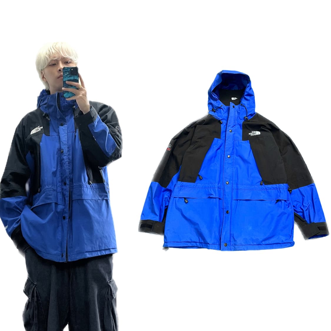 XL 노스페이스 고어텍스 고프코어 바람막이 블루 상품이미지1