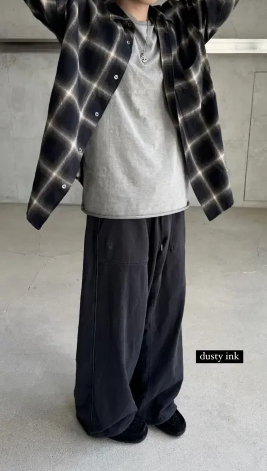 [3] 폴리테루 퍼티그 스웻팬츠 더스티잉크 상품이미지2