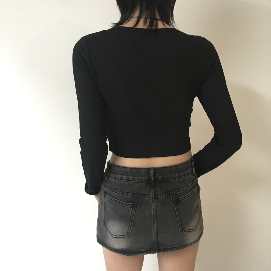 펑크 Y2K 크롭 롱슬리브 상품이미지2